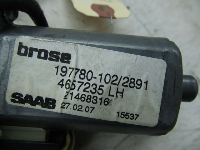  2005-2009 SAAB 9-5 OEM LEFT FRONT DRIVER SEAT RECLINE MOTOR 