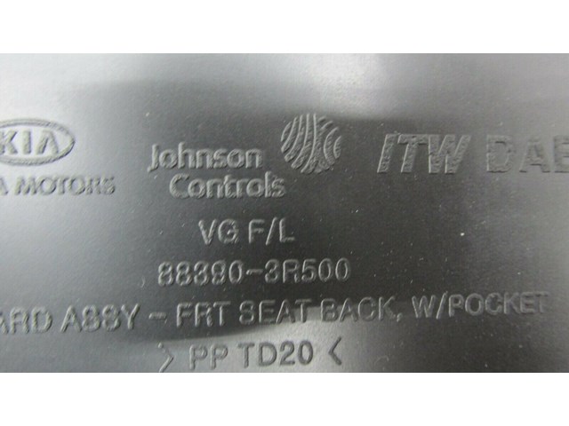  2014-2016 KIA CADENZA OEM LEFT FRONT DRIVER SEAT BOARD ASSEMBLY  WITH POCKET 