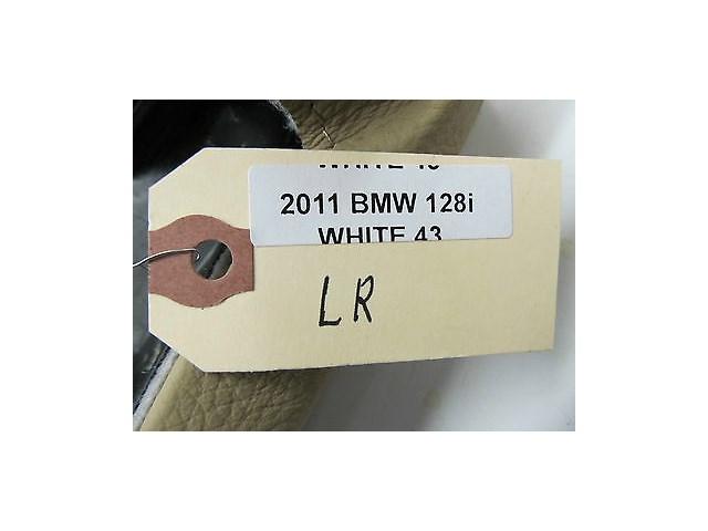 2011-2013 BMW 128i E82 OEM LEFT REAR INTERIOR LEATHER SEAT BOLSTER TRIM PIECE