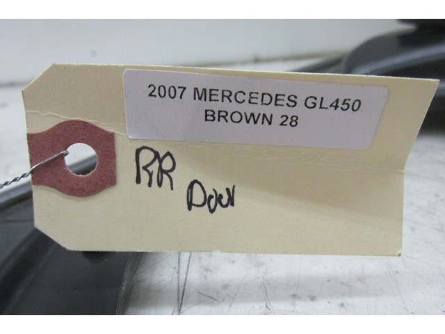 2007-2012 MERCEDES GL450 X164 OEM RIGHT REAR DOOR WINDOW GLASS REGULATOR 
