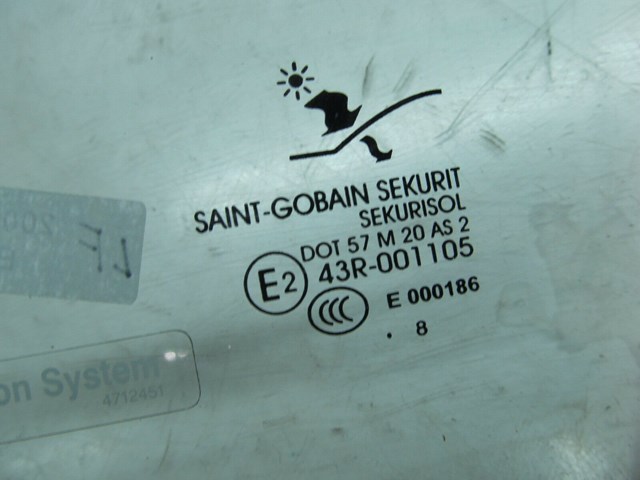 2004-2011 SAAB 9-3 OEM LEFT FRONT DOOR WINDOW GLASS 43R-001105