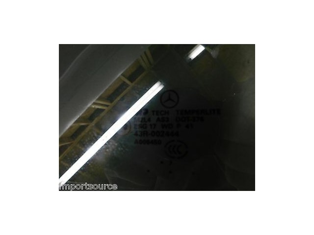 2007-2012 MERCEDES GL450 X164 OEM LEFT REAR DRIVER SIDE DOOR WINDOW GLASS