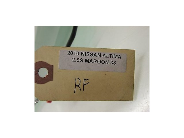 2007-2012 NISSAN ALTIMA SEDAN L32A OEM RIGHT FRONT PASSENGER DOOR WINDOW GLASS