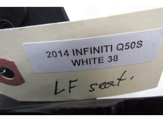 2014-2016 INFINITI Q50 OEM LEFT FRONT DRIVER SEAT TRIM COVER SET