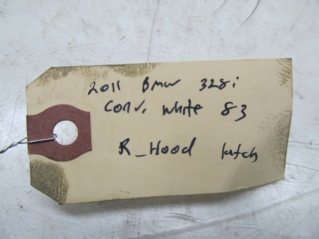 2009-2013 BMW 328i E93 E92 LCI OEM HOOD LOCK LATCH 