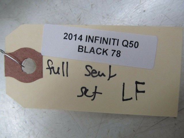 2014-2016 INFINITI Q50 OEM LEFT FRONT DRIVER SIDE SEAT COVER TRIM SET