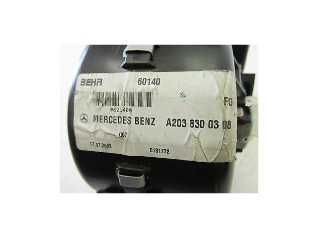 2004-2005 MERCEDES BENZ CLK500 W209 OEM REAR CENTER CONSOLE VENT BLOWER MOTOR