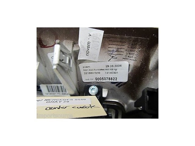 2007-2009 MERCEDES S550 W221 OEM REAR FACING AIR VENT WITH WALNUT TRIM 