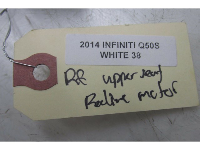 2014-2016 INFINITI Q50 OEM RIGHT FRONT PASSENGER UPPER RECLINER SEAT MOTOR