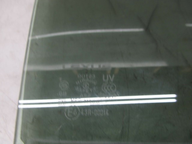  2007-2011 LEXUS GS350 OEM RIGHT REAR PASSENGER DOOR WINDOW GLASS