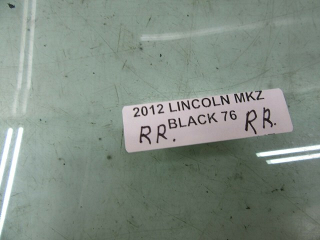 2010-2012 LINCOLN MKZ OEM RIGHT REAR PASSENGER SIDE DOOR WINDOW GLASS