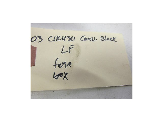 2000-2003 MERCEDES BENZ CLK 430 320 OEM FUSE RELAY BOX LEFT UNDER HOOD