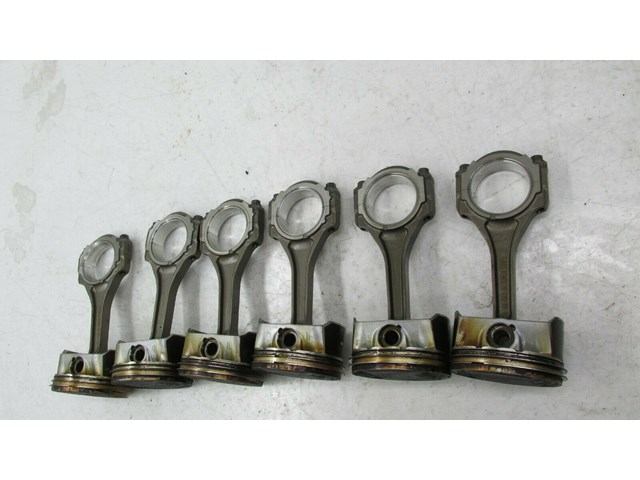 2011-2015 LINCOLN MKX OEM 3.7L ENGINE PISTONS CONNECTING RODS SET OF 6 