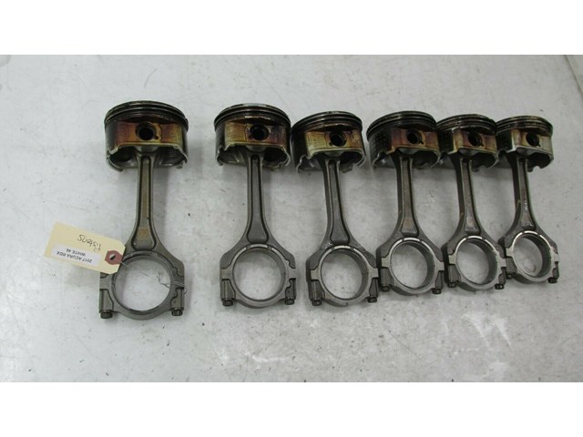 2013-2018 ACURA RDX OEM 3.5L ENGINE PISTONS WITH CONNECTING RODS SET OF 6   