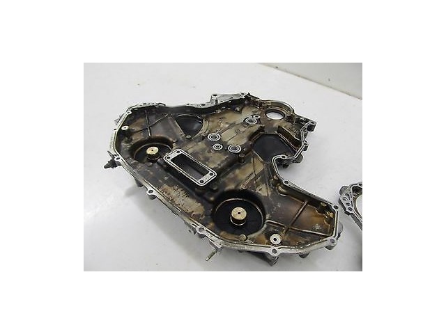 2003-2005 NISSAN 350Z COUPE OEM FRONT & REAR ENGINE CHAIN COVER PLATE SET