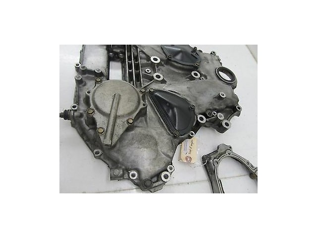 2003-2005 NISSAN 350Z COUPE OEM FRONT & REAR ENGINE CHAIN COVER PLATE SET