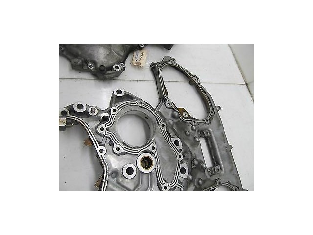 2003-2005 NISSAN 350Z COUPE OEM FRONT & REAR ENGINE CHAIN COVER PLATE SET