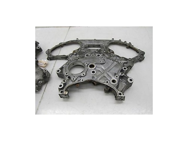 2003-2005 NISSAN 350Z COUPE OEM FRONT & REAR ENGINE CHAIN COVER PLATE SET