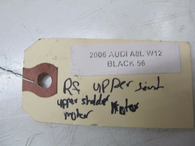2004-2008 AUDI A8L W12 OEM RIGHT FRONT PASS. SEAT UPPER BACKREST ADJUST MOTOR