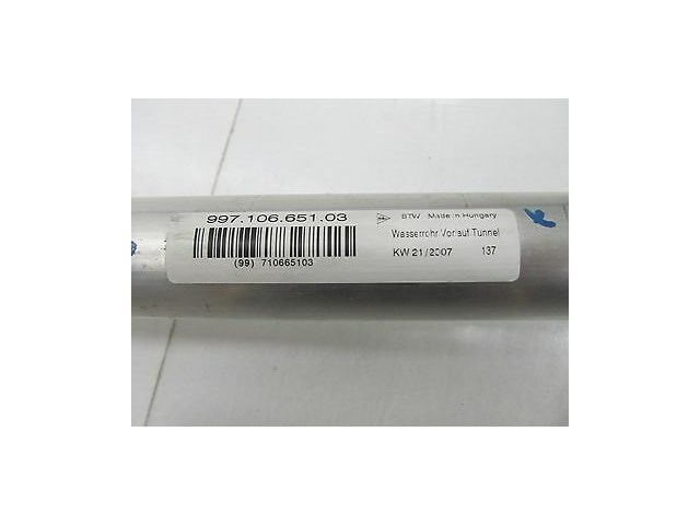 2005-2008 PORSCHE 911 TURBO 997 OEM RIGHT SIDE COOLANT SUPPLY TRANSFER HOSE PIPE