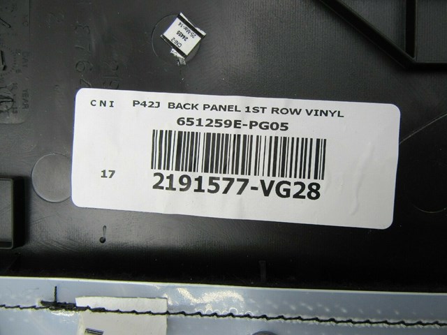 2013-2015 INFINITI QX60 JX35 OEM RIGHT OR LEFT FRONT SEAT BACK UPPER PANEL COVER