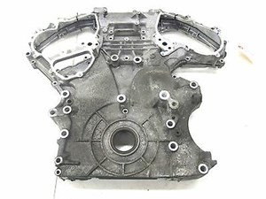 2009-2012 NISSAN 370Z COUPE VQ37 OEM FRONT & REAR ENGINE CHAIN COVER PLATE SET