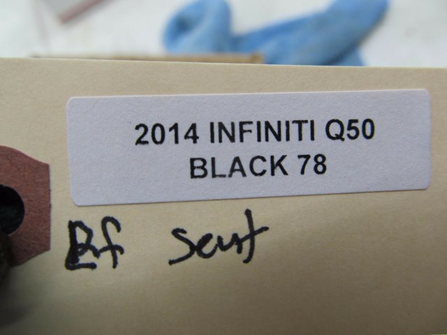 2014-2016 INFINITI Q50 OEM RIGHT FRONT PASSENGER SIDE SEAT COVER TRIM SET