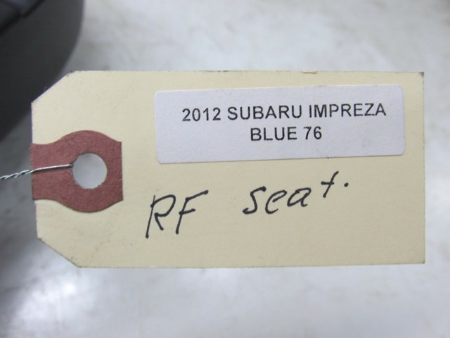 2010-2014 SUBARU IMPREZA OEM RIGHT FRONT PASSENGERS SIDE SEAT TRIM AB811230