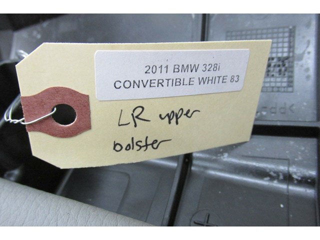  2009-2013 BMW 328i E93 LCI OEM LEFT REAR DRIVER SIDE SEAT BOLSTER GRAY  