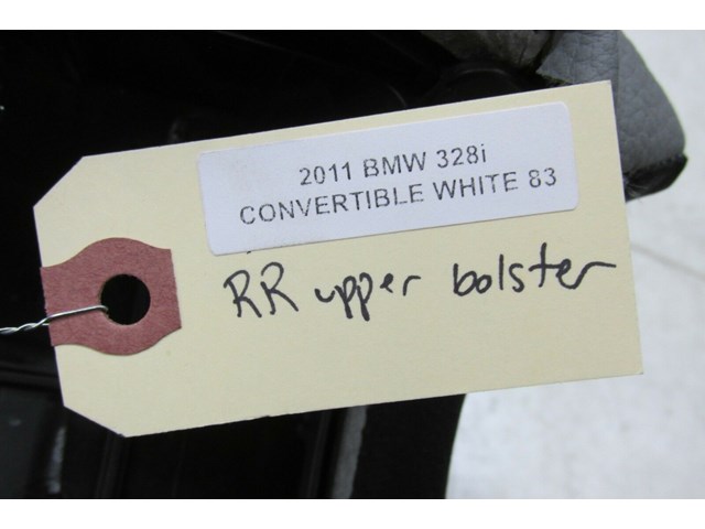  2009-2013 BMW 328i E93 LCI OEM RIGHT REAR PASSENGER SIDE SEAT BOLSTER GRAY  