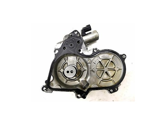 2009-2015 NISSAN 370Z COUPE OEM LEFT FRONT ENGINE SPROCKET COVER W/ SOLENOID