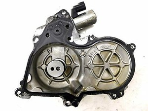 2009-2015 NISSAN 370Z COUPE OEM LEFT FRONT ENGINE SPROCKET COVER W/ SOLENOID