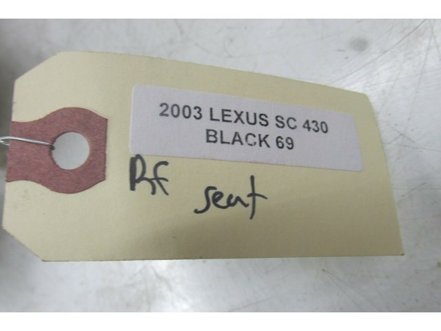 2002-2010 LEXUS SC430 Z40 RIGHT FRONT PASSENGER SIDE SEAT RECLINE COVER TRIM