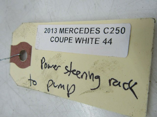 2012-2015 MERCEDES C250 COUPE W204 OEM 1.8 L RACK AND PINION OIL LINES 
