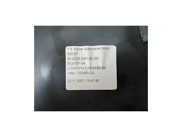 2008-2010 BMW 528i 535i E60 OEM LEFT REAR DRIVER SIDE SEAT BOLSTER BEIGE