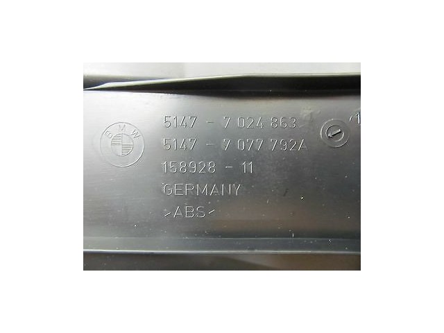 2008-2010 BMW 535xi 528 E60 OEM CENTER REAR TRUNK AREA END FINISH PANEL TRIM