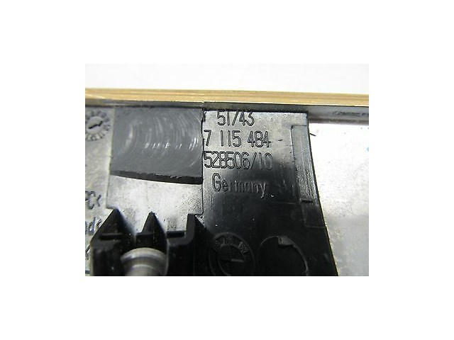 2004-2005 BMW 645CI E63 OEM RIGHT SIDE REAR QUARTER PANEL WOOD GRAIN TRIM STRIP