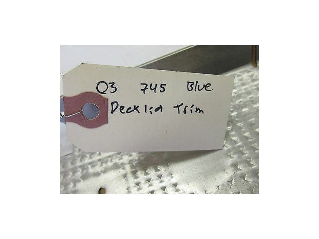 2002-2004 BMW 745LI E66 OEM REAR DECK LID TRIM PANEL WOOD COVER 