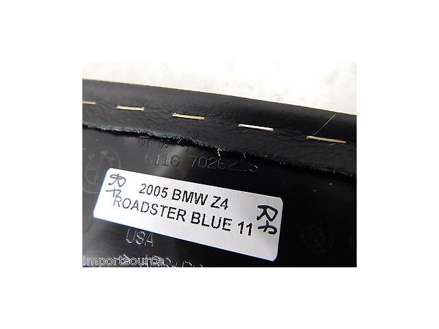 2003-2005 BMW Z4 E85 OEM RIGHT FRONT CENTER CONSOLE KNEE PAD LEATHER TRIM