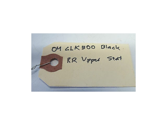 2004-2005 MERCEDES BENZ CLK500 W209 OEM RIGHT REAR BACK UPPER SEAT LEATHER BLACK