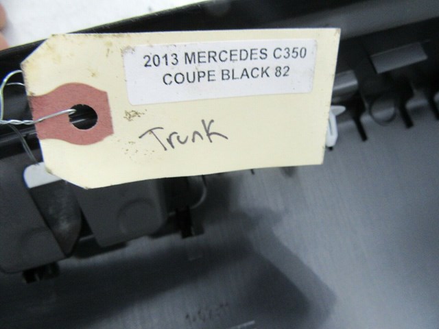 2012-2015 MERCEDES C350 COUPE OEM TRUNK LATCH LID COVER PANEL TRIM