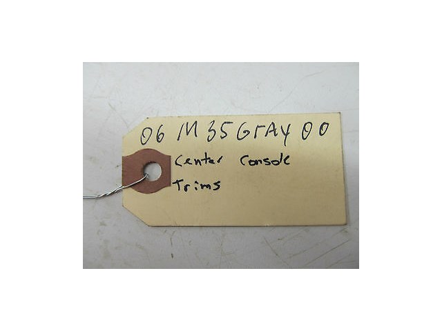2006-2009 INFINITI M35 OEM CENTER CONSOLE SIDE TRIMS SET BRUSHED ALUMINUM STRIP