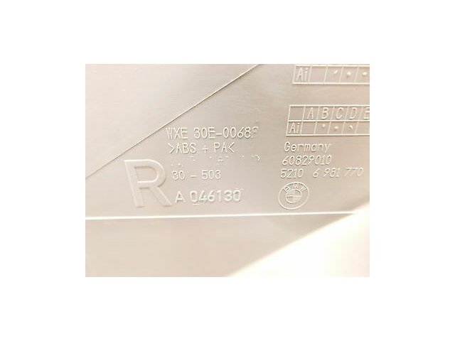 2011-2013 BMW 550i 535i F10 OEM RIGHT FRONT SEAT TRIM PLASTIC COVER MOULDING SET