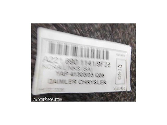 2007-2009 MERCEDES S550 W221 OEM LEFT REAR TRUNK QUARTER PANEL TRIM LINER