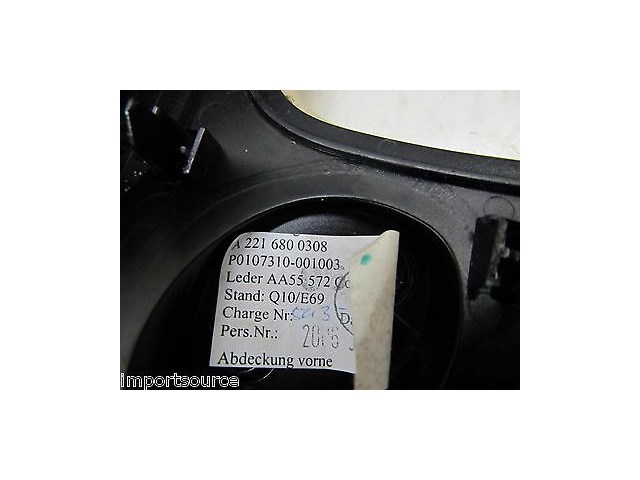 2007-2009 MERCEDES S550 W221 OEM CENTER CONSOLE TELEPHONE PAD SURROUND TRIM 