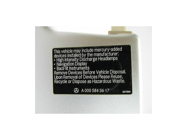 2004-2006 MERCEDES BENZ SL600 R230 OEM LEFT FRONT INNER DOOR TRIM COVER ALUMINUM