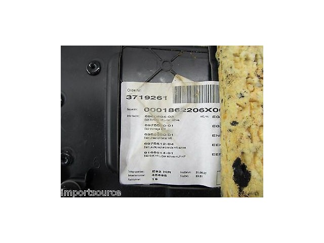 2007-2010 BMW 328I E92 COUPE OEM INTERIOR RIGHT REAR QUARTER PANEL TRIM 