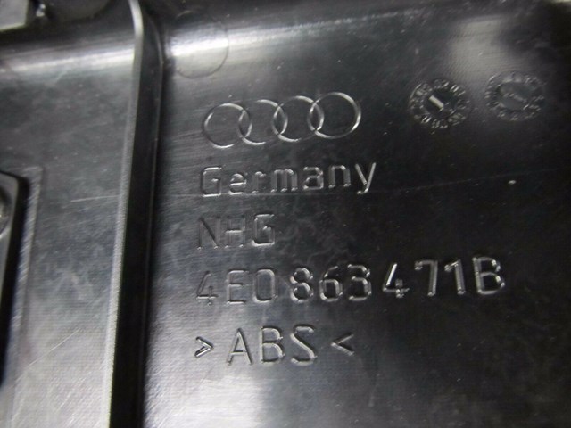 2004-2008 AUDI A8L W12 OEM REAR TRUNK LATCH TRIM PLATE COVER PANEL 4E0863471B