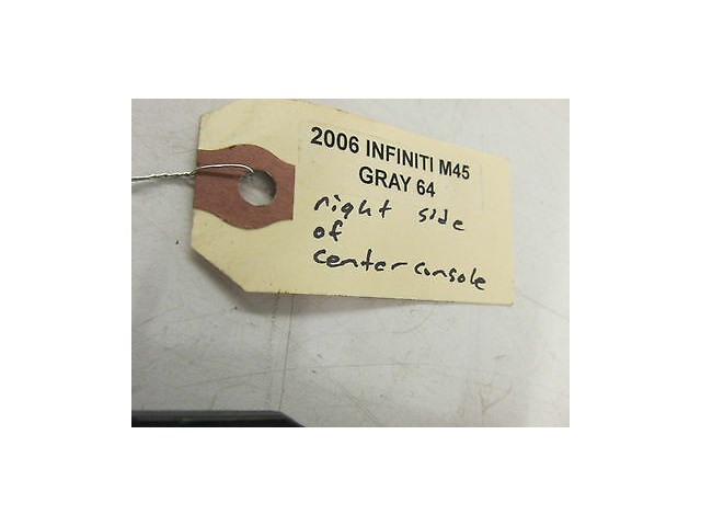 2006-2009 INFINITI M45 M35 OEM RIGHT SIDE CENTER CONSOLE SIDE PANEL TRIM BLACK