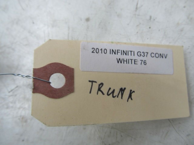 2009-2013 INFINITI G37 CONVERTIBLE OEM REAR INNER TRUNK OPEN LATCH LEVER 